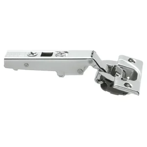 Blum Clip Top 110° Opening Hinge with BLUMOTION Soft-Closing, 45mm Bore Pattern, Full Overlay, Nickel-Plated, Screw-On